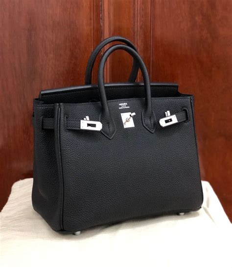 hermes 25 birkin black with silver hardware